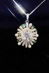 2 Carat Moissanite 925 Sterling Silver Necklace