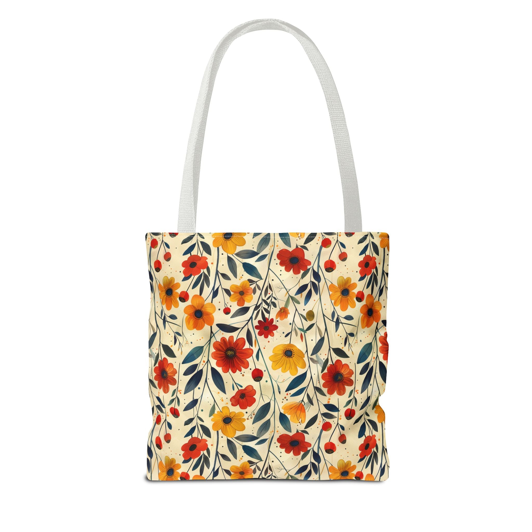 Autumn Color Floral Tote Bag