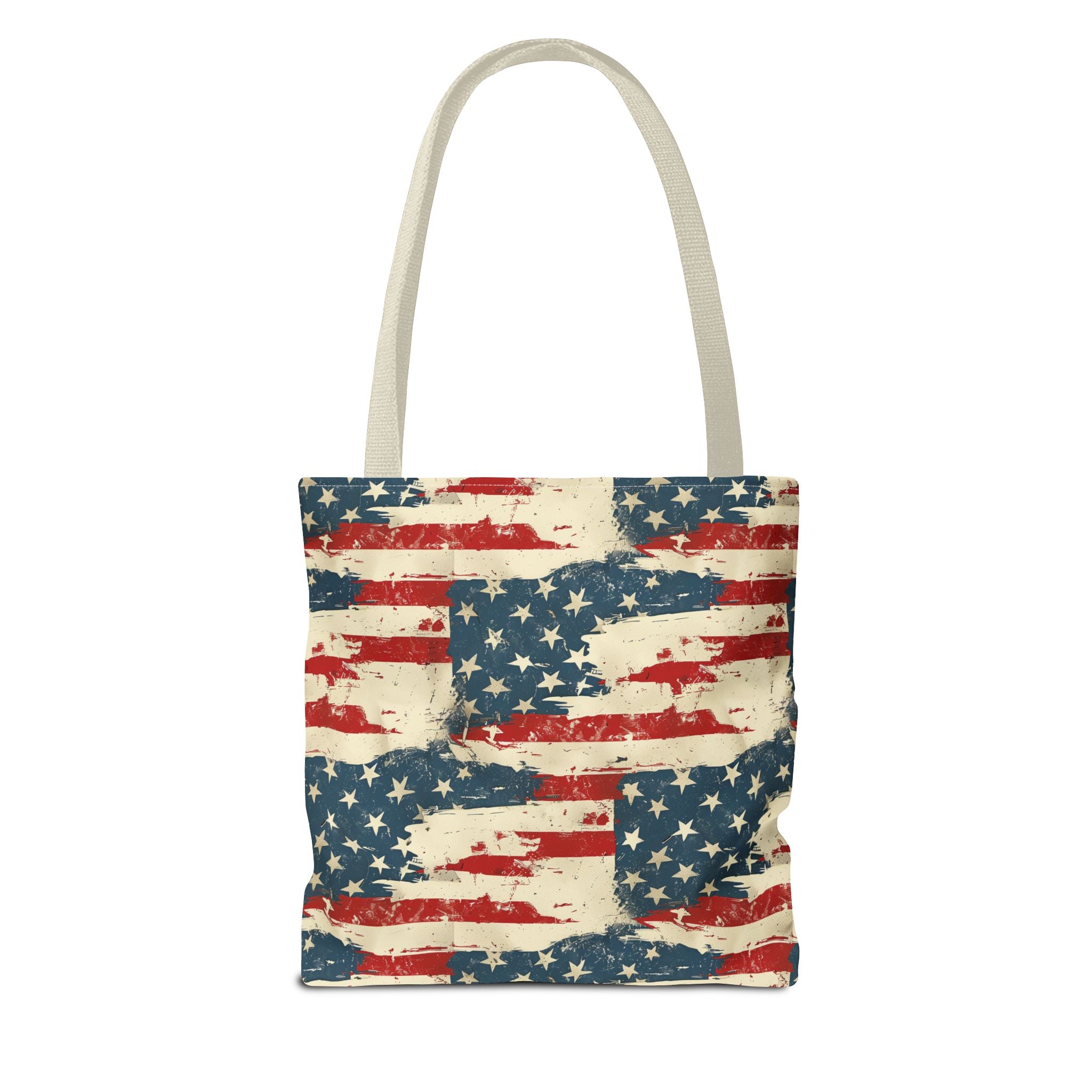 Stars & Stripes American Flag Pattern Patriotic Tote Bag