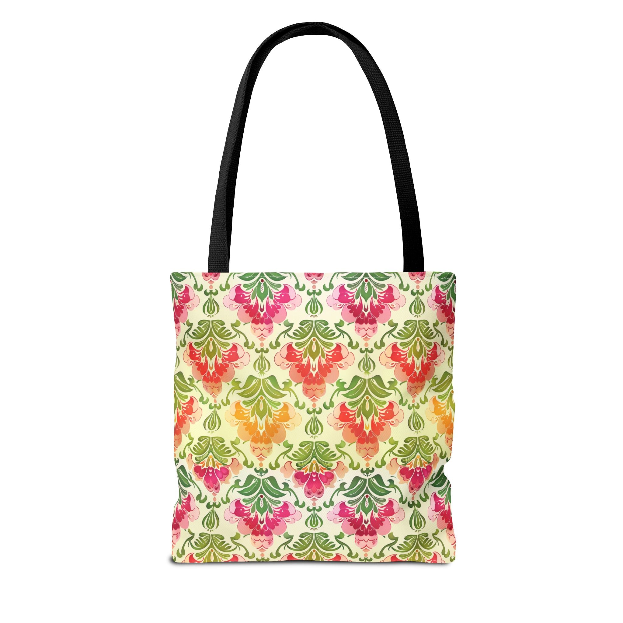 Pink & Green Pattern Tote Bag