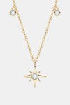 Moissanite North Star Pendant 925 Sterling Silver Necklace