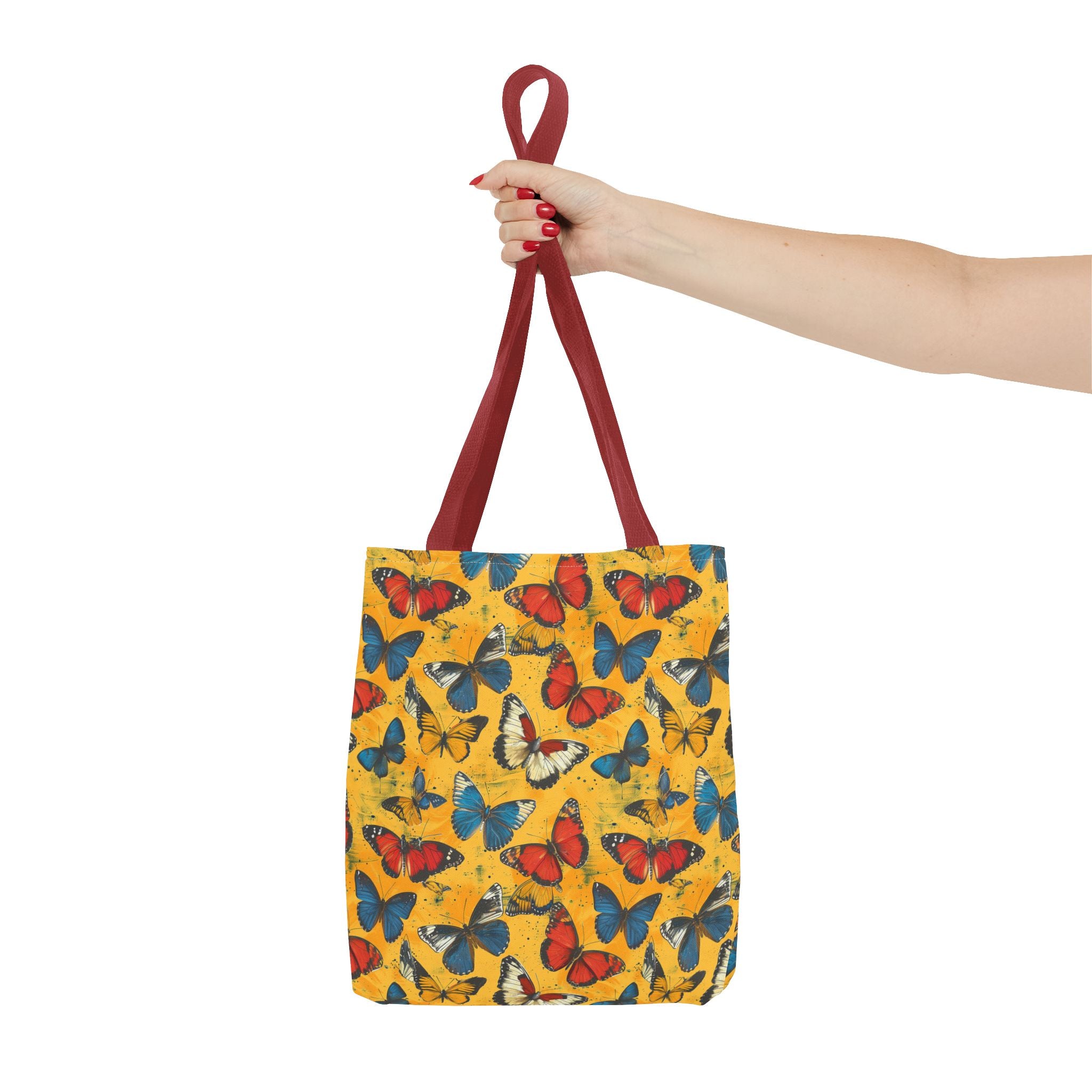 Yellow Whimsical Butterfly Tote Bag