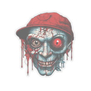 Creepy Zombie Man Horror Halloween Vinyl Sticker