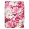 Pink Hydrangea Fleece Blanket - Twin Size, Soft & Cozy Floral Throw