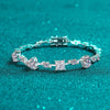 6.2 Carat Moissanite 925 Sterling Silver Bracelet