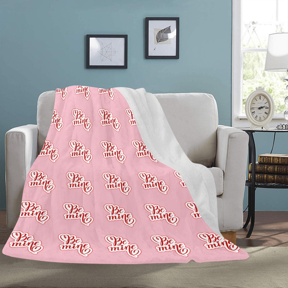 Cranberry Lake Designs Be Mine Pink Ultra-Soft Micro Fleece Blanket