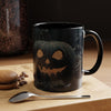 Spooky Halloween Mug | Black Pumpkin Coffee Cup | Gothic Decor | Unique Gift for Halloween Lovers | 11oz & 15oz