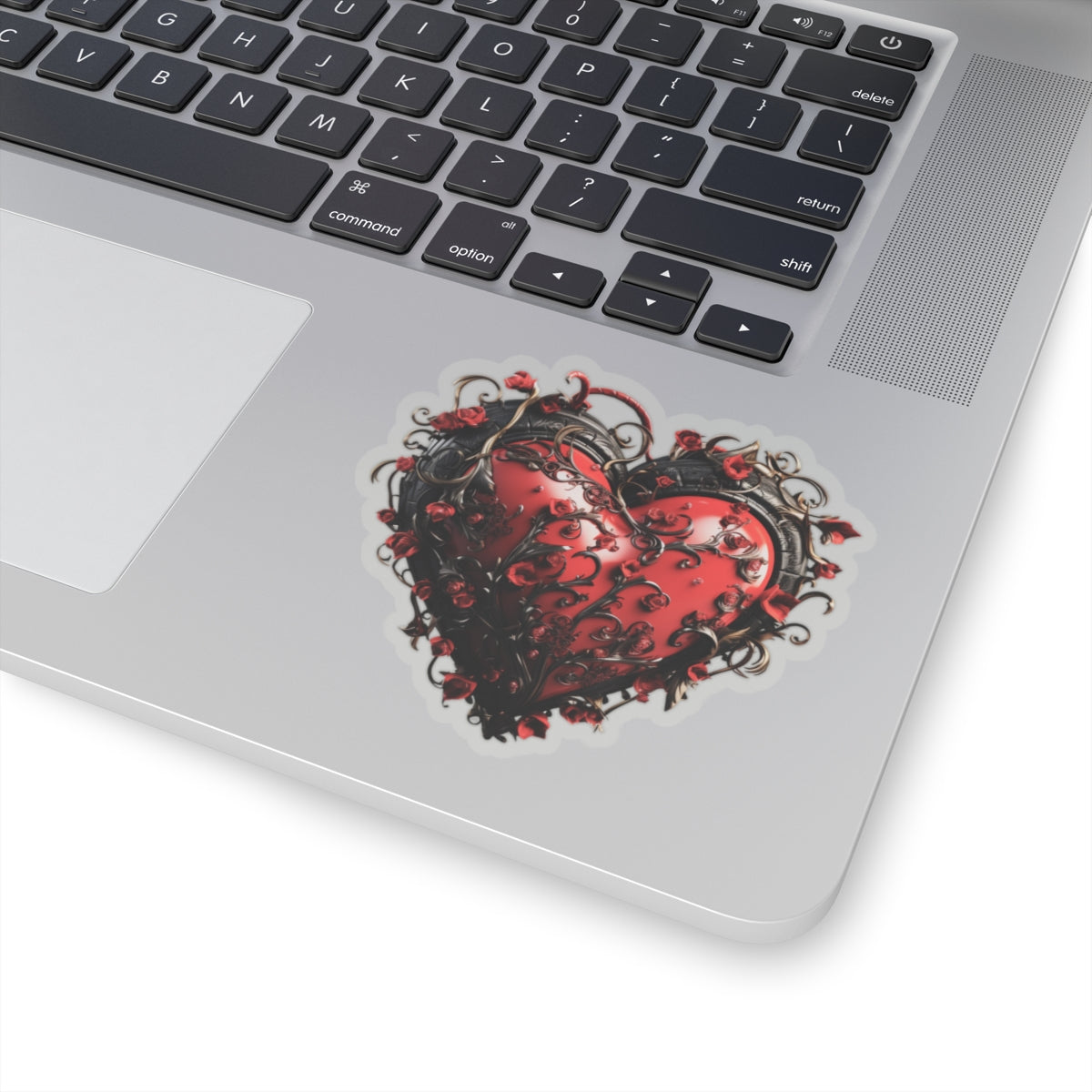 Thorny Vine Heart Vinyl Sticker