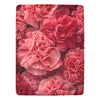 Pink Carnation Fleece Blanket | Ultra-Soft Micro Fleece | Floral Throw Blanket | 60x80 | Ships from USA