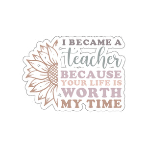 Sunflower Teacher Appreciation Sticker for Teachers back To School Gift