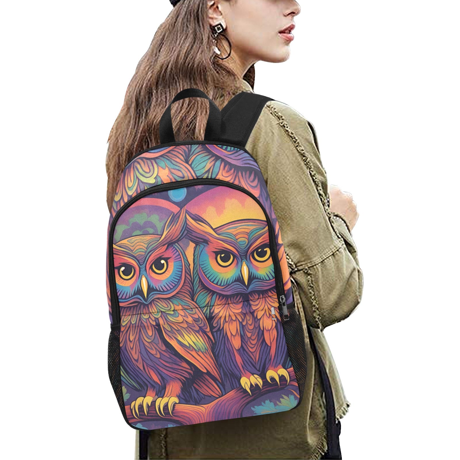 Wise Owl: Hippie Tie-Dye Backpack - Cranberry Lake Design Co.  #