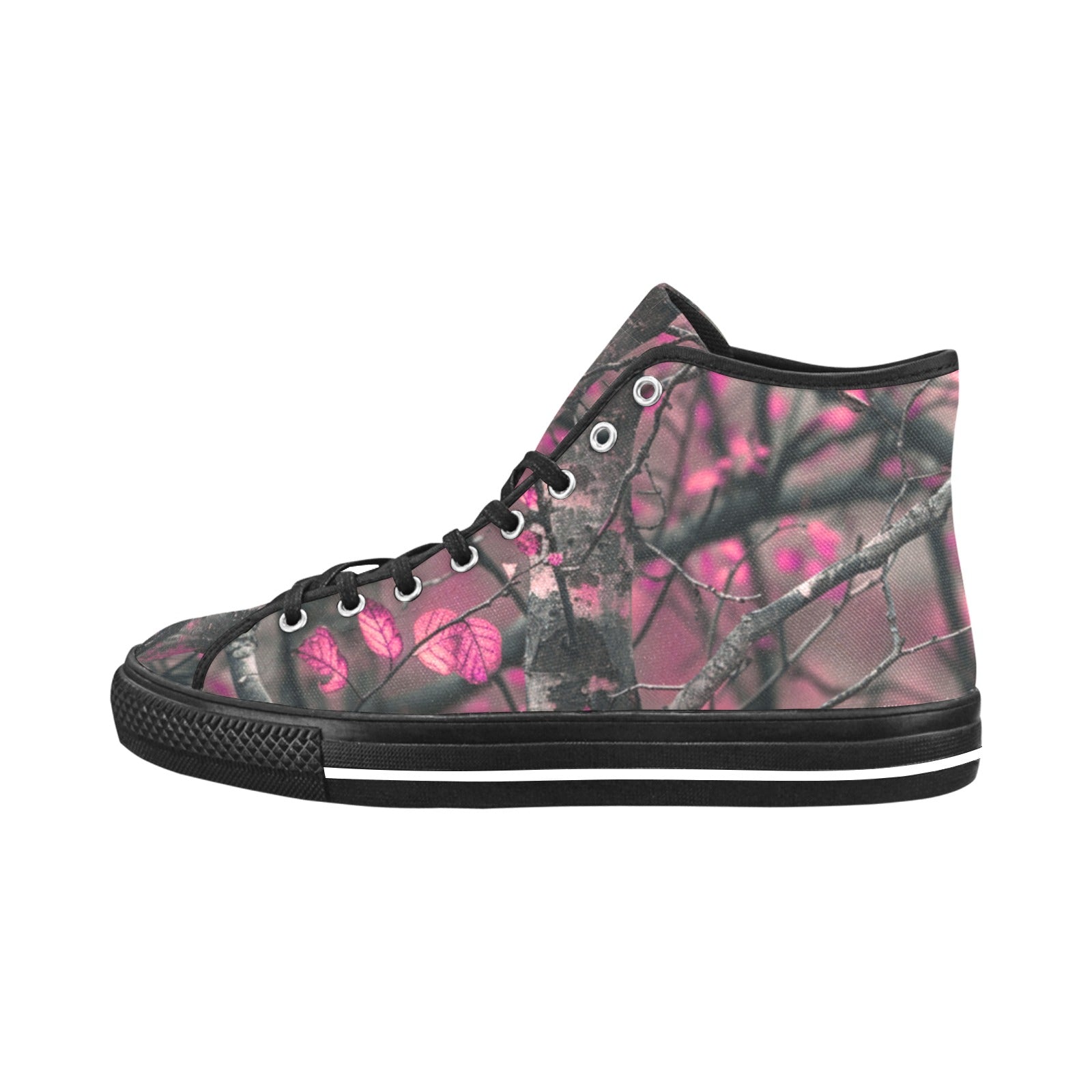 Cranberry Lake Designs Vancouver High Top Canvas Shoes in Pink Camo - Cranberry Lake Design Co.  #