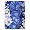 Blue Floral Fleece Blanket | Delphinium Throw Blanket | Ultra-Soft Micro Fleece | Cozy Blanket | 60x80 | Made in USA