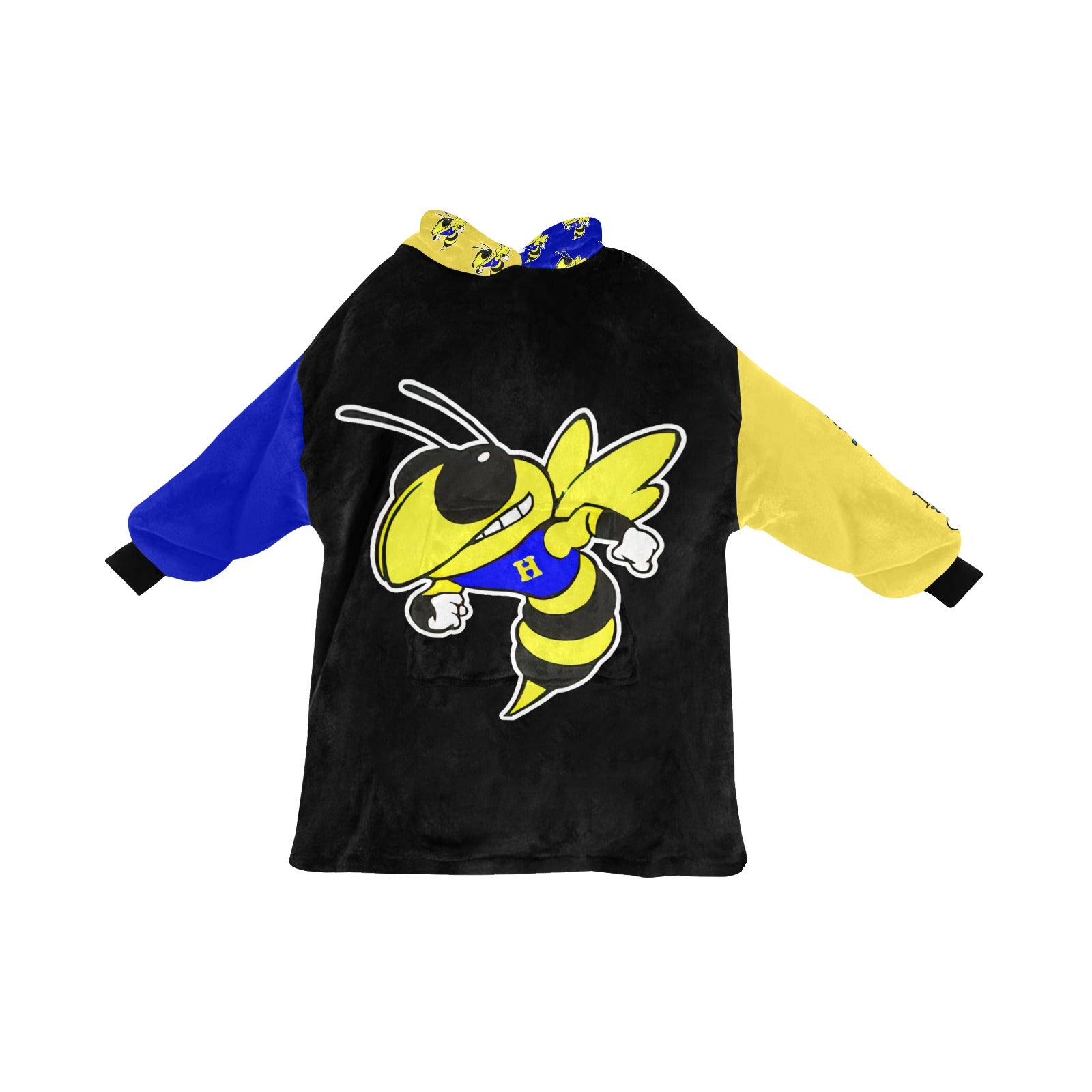 Harrison Hornets Plush Blanket Hoodie - Cranberry Lake Design Co.  #