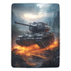 Armored Warfare Blanket - Epic Tank Battle Throw - Soft Plush - 60x80