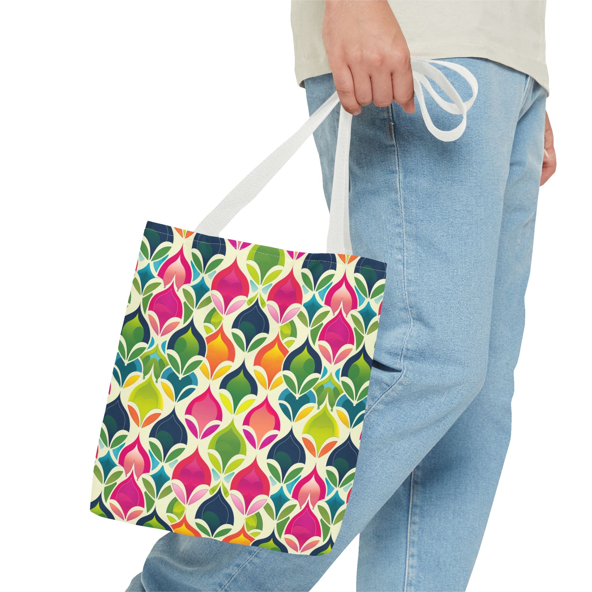 Neon Pattern Eccentric Tote Bag