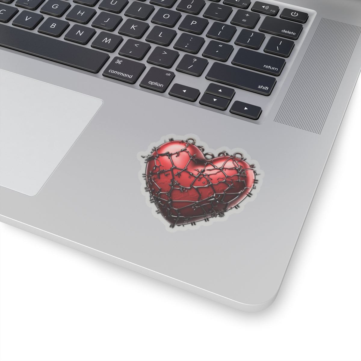 Red Heart Chains Vinyl Sticker