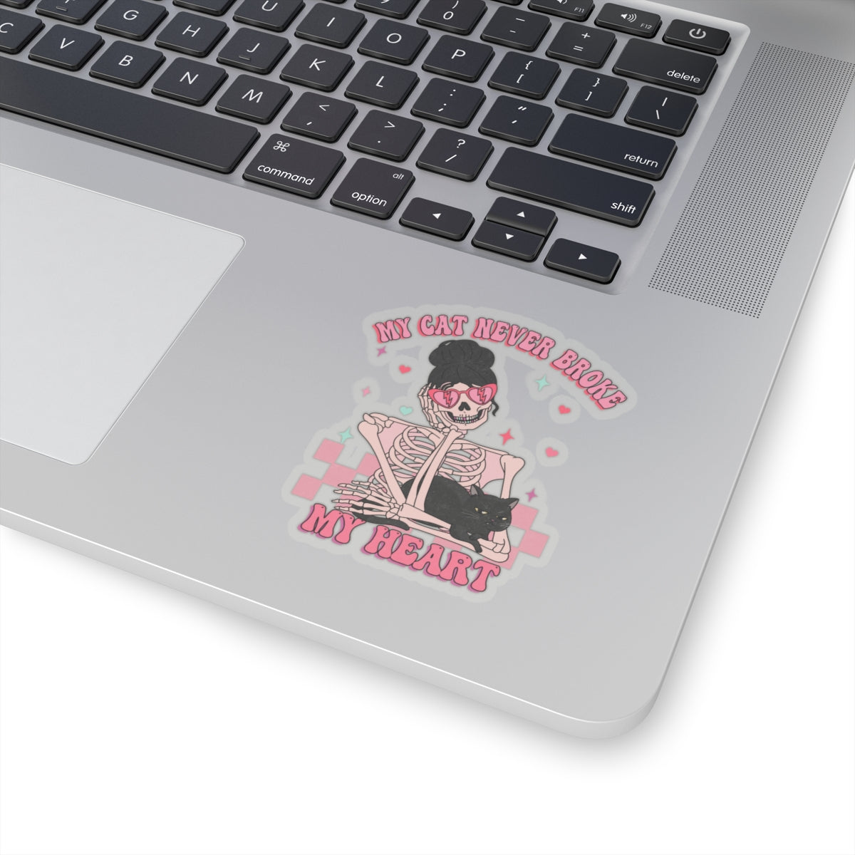 Cat Never Broke My Heart Funny Anti Valentines Day Vinyl Sticker