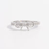 925 Sterling Silver Inlaid Zircon Bow Ring