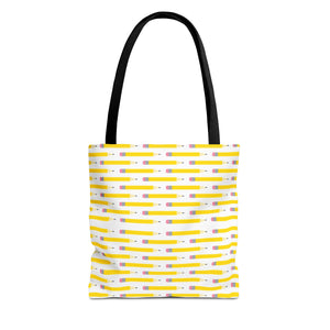 Cute Pencil Teacher Print Back to School Tote Bag