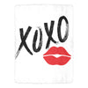 XOXO Plush Blanket - Hugs and Kisses Throw - Soft & Cozy - 60x80