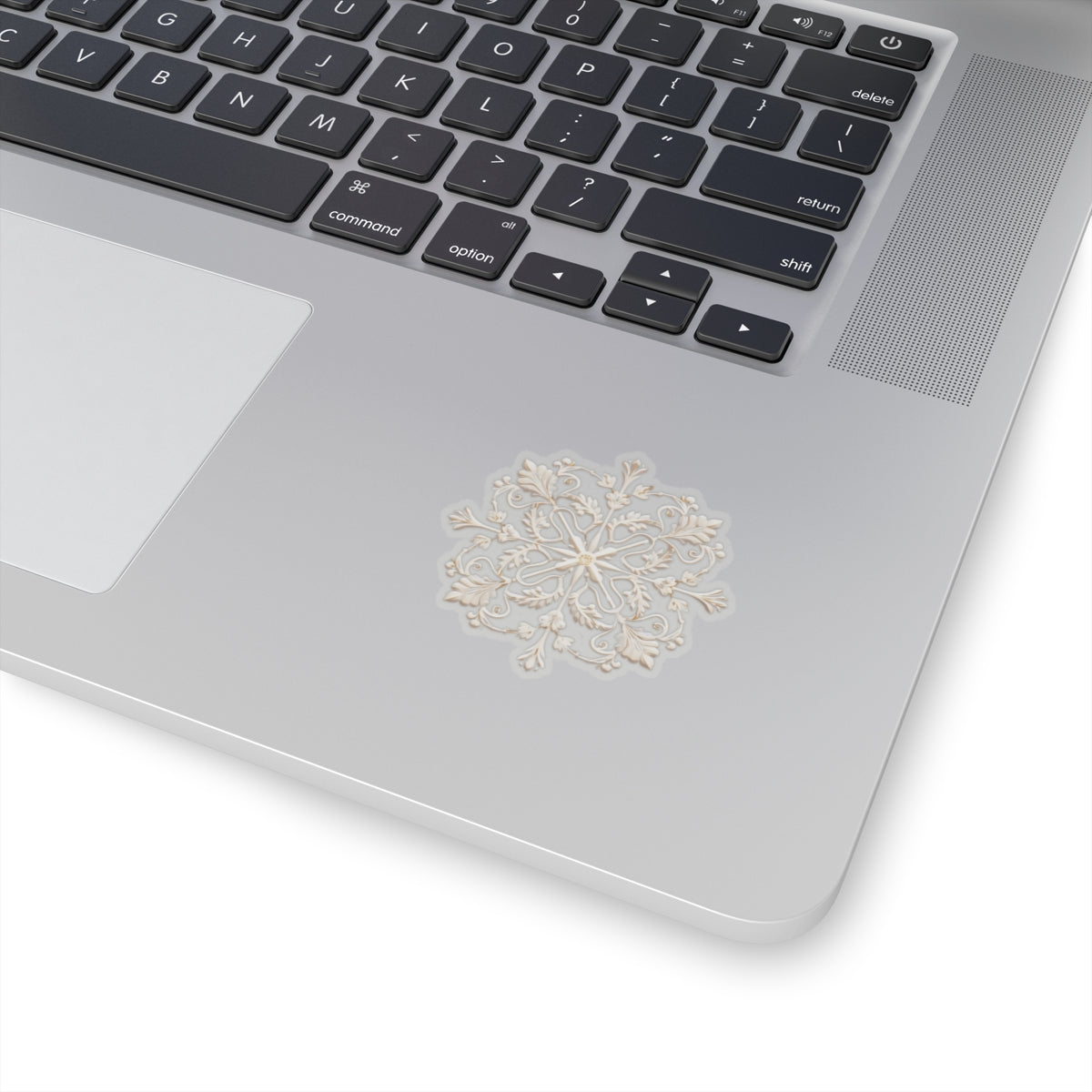 Ornate Snowflake Holiday Christmas Vinyl Sticker