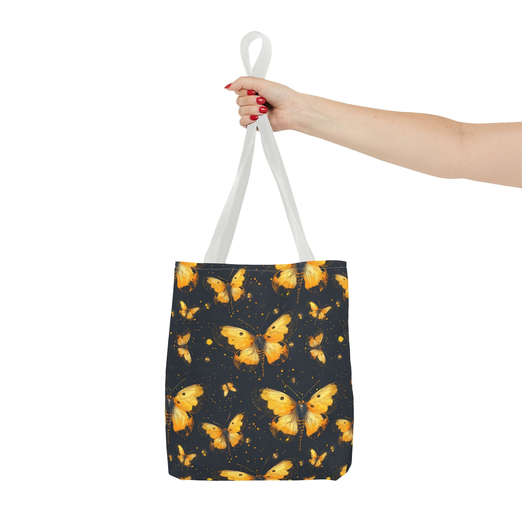 Whimsical Gold Butterfly Fairycore Tote Bag