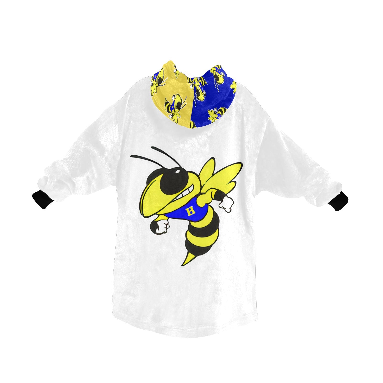 Harrison Hornets Plush Blanket Hoodie - Cranberry Lake Design Co.  #