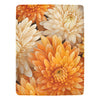 Chrysanthemum Elegance: Ultra-Soft Floral Fleece Blanket