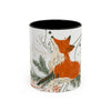 Boho Fox Christmas Mug | Cozy Farmhouse Decor | Holiday Coffee Cup | Gift for Her | Rustic Christmas | 11oz & 15oz