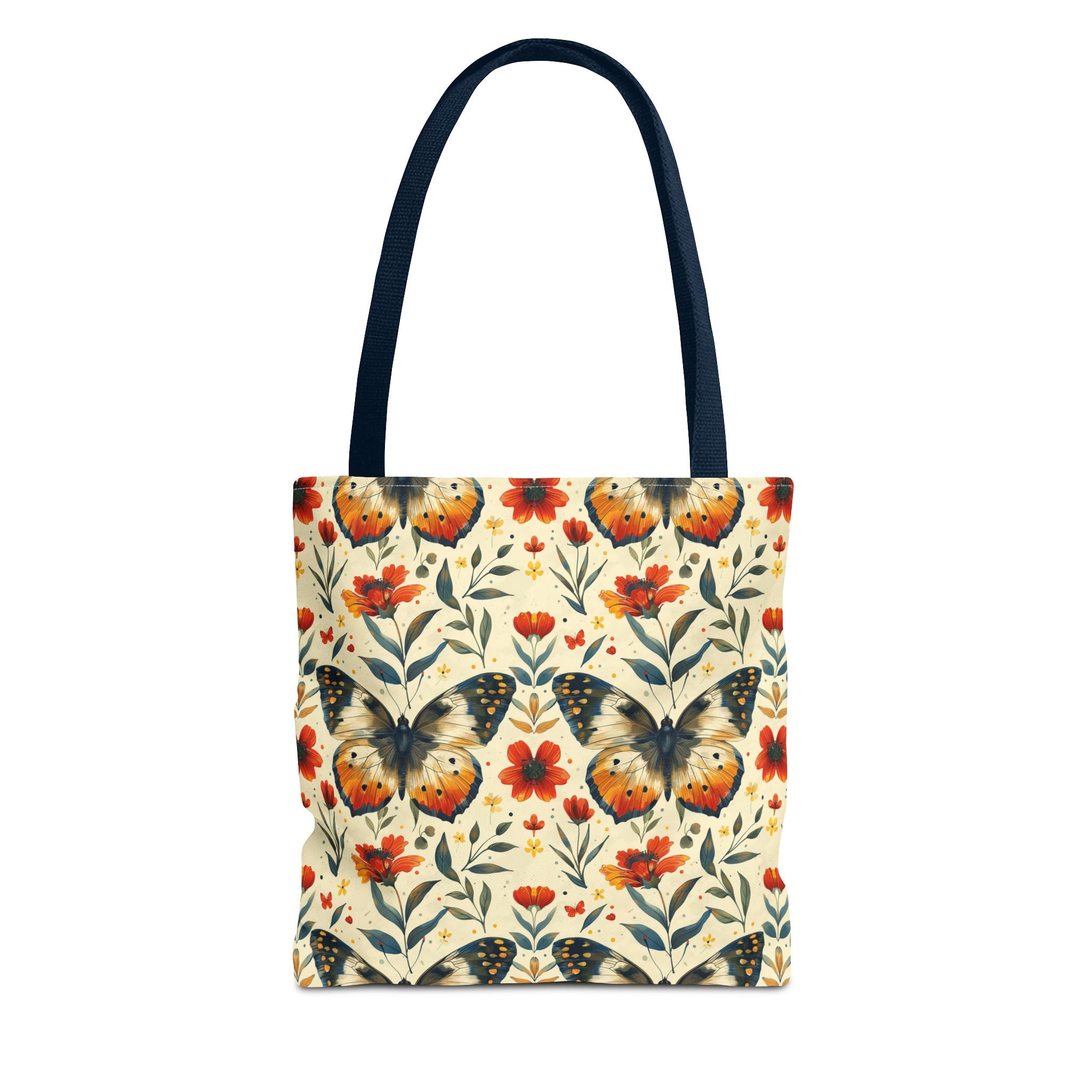 Floral Mental Butterfly Tote Bag