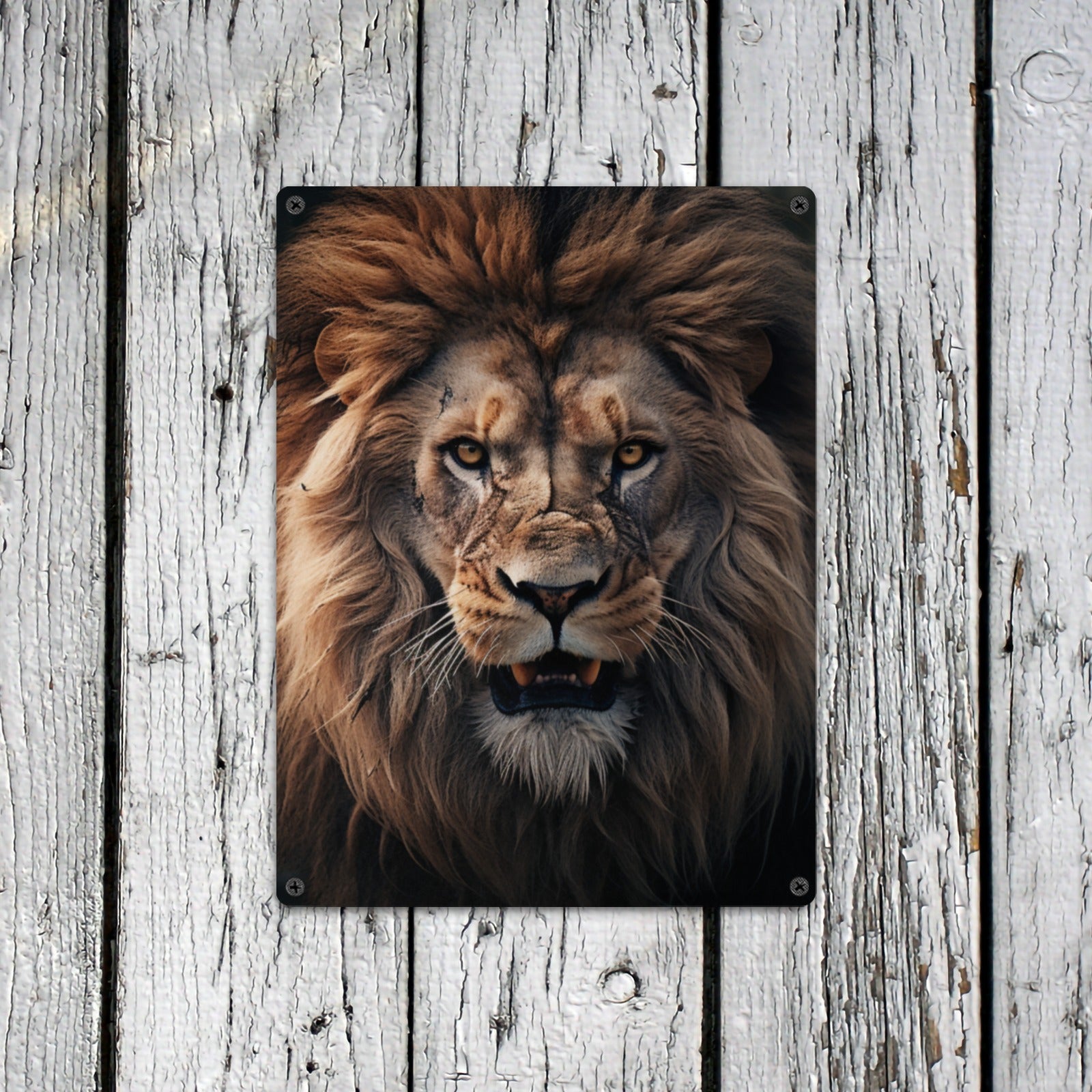 Majestic Lion Metal Wall Art - Cranberry Lake Design Co.  #