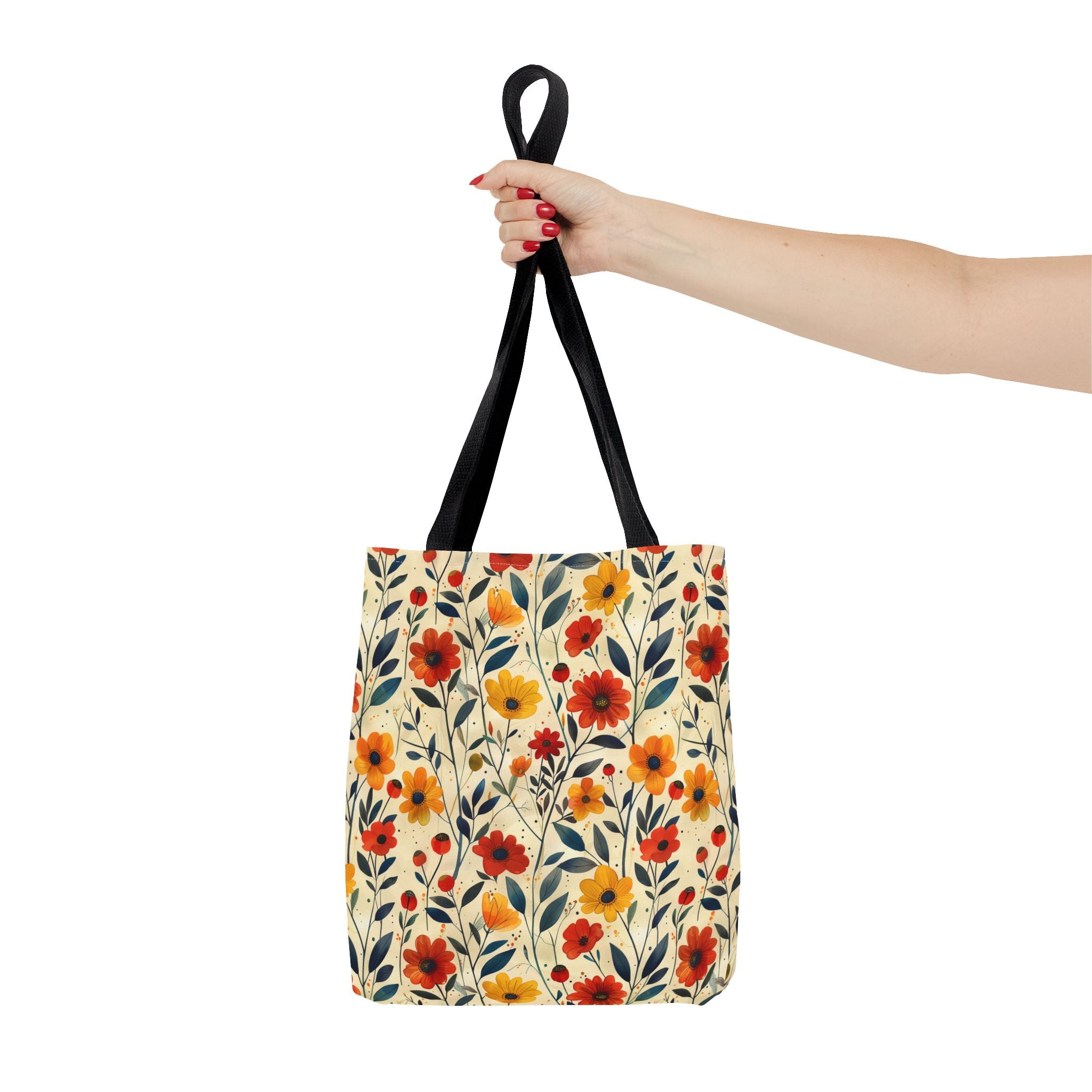 Autumn Color Floral Tote Bag