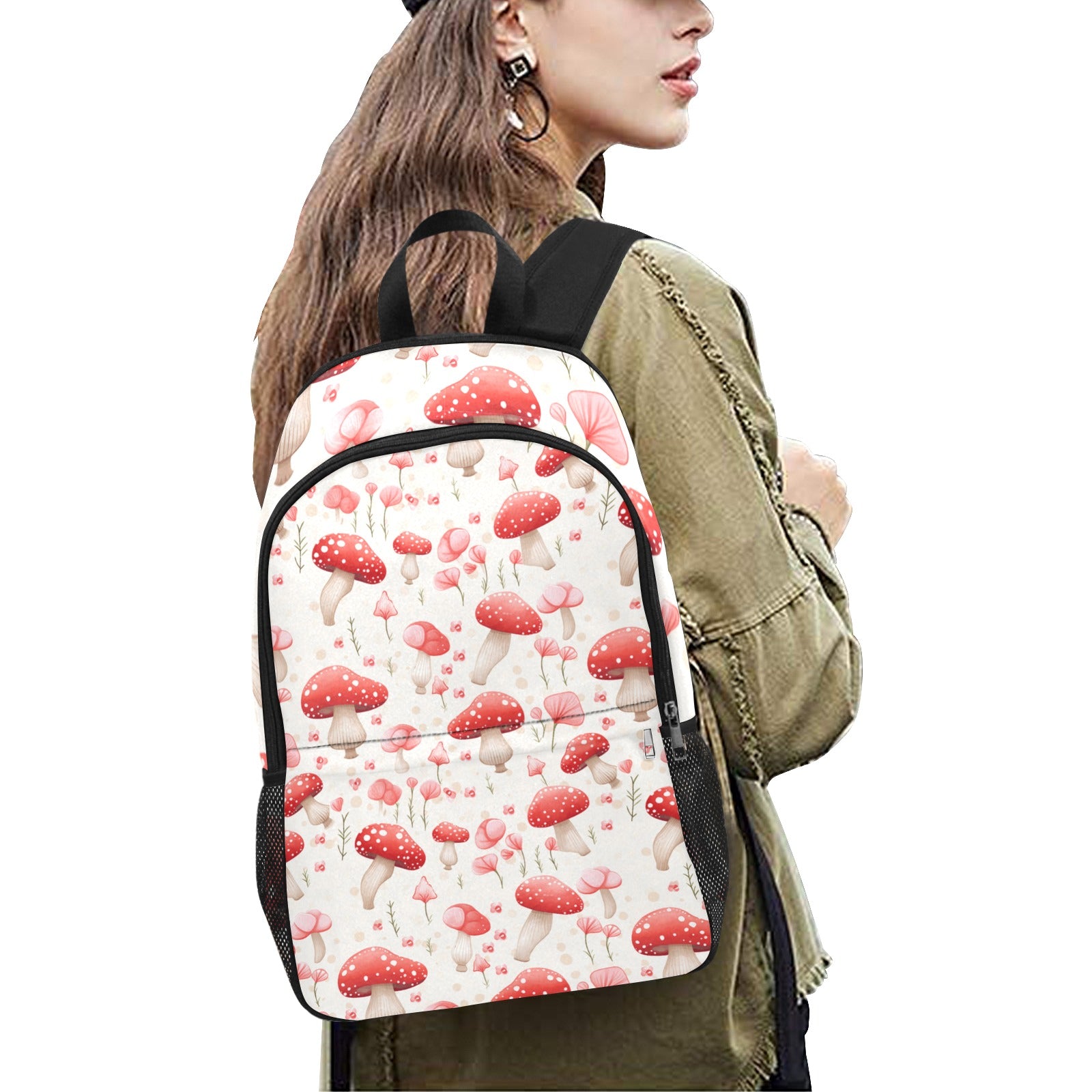 Whimsical Red and White Mushroom Backpack | Fairycore Kids Bag - Cranberry Lake Design Co.  #