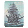 Kraken Mythological Sea Beast Boat Throw Blanket