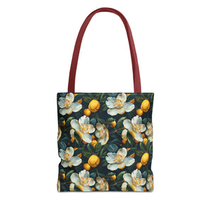 White Flower Summer Tote Bag