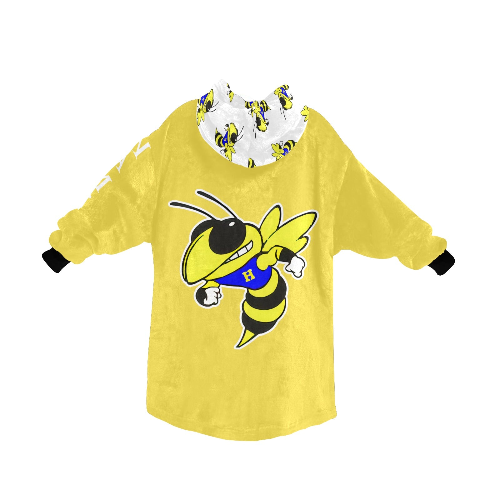 Harrison Hornets Plush Blanket Hoodie - Cranberry Lake Design Co.  #