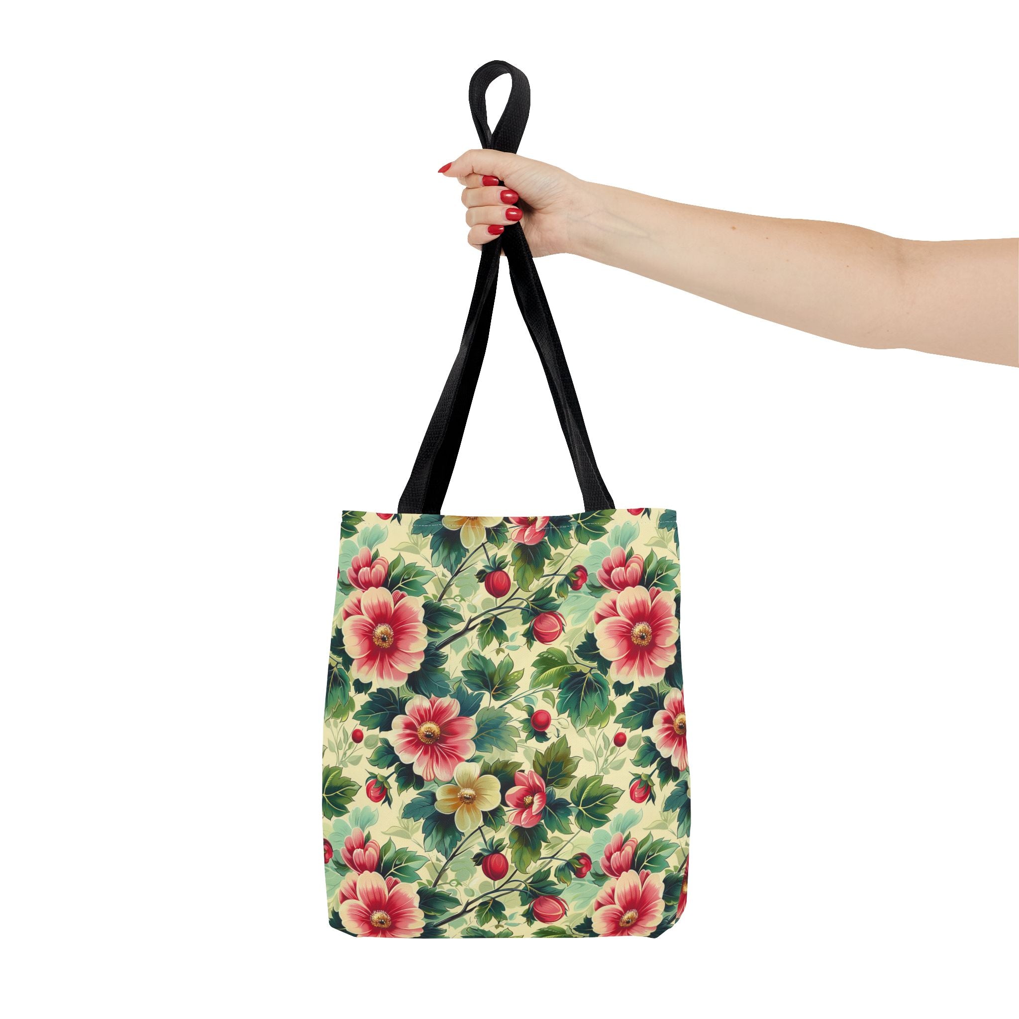 Pink Flower Summer Tote Bag