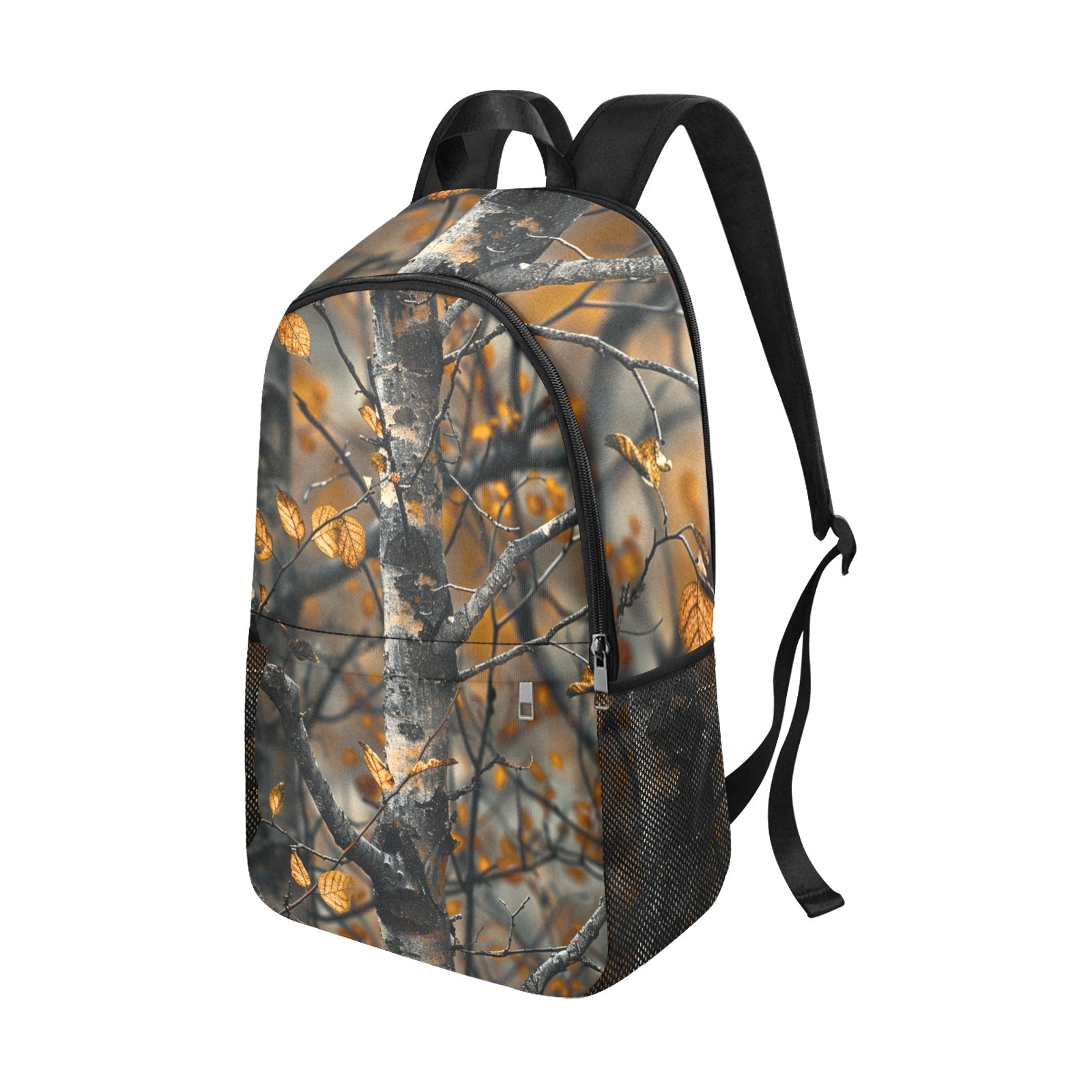 Kids Brown and Orange Camo Backpack | Rugged Woodland Design - Cranberry Lake Design Co.  #