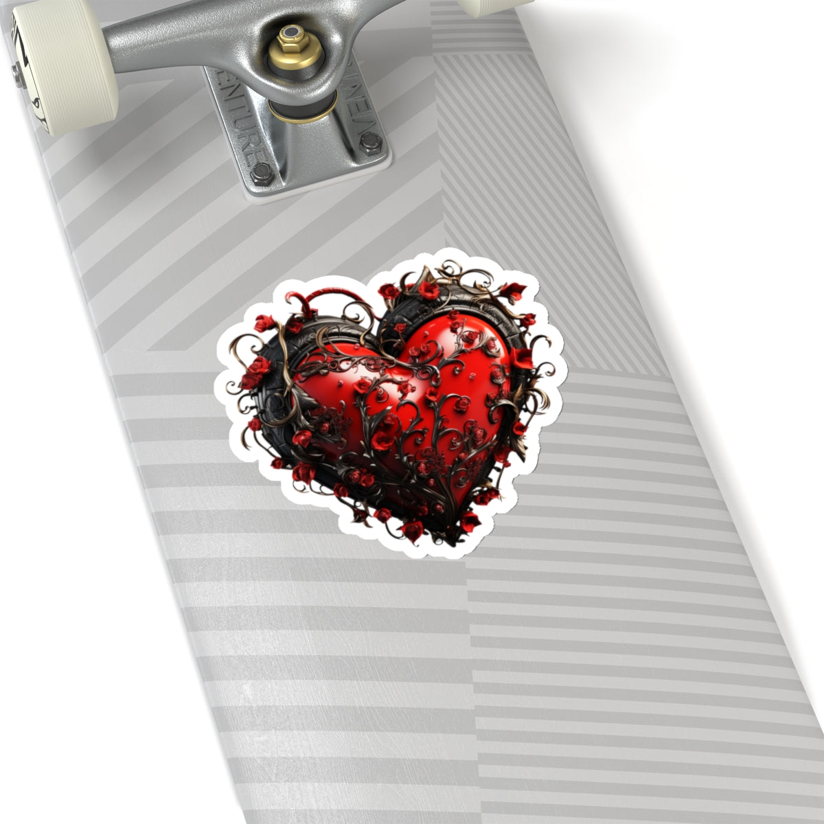 Thorny Vine Heart Vinyl Sticker