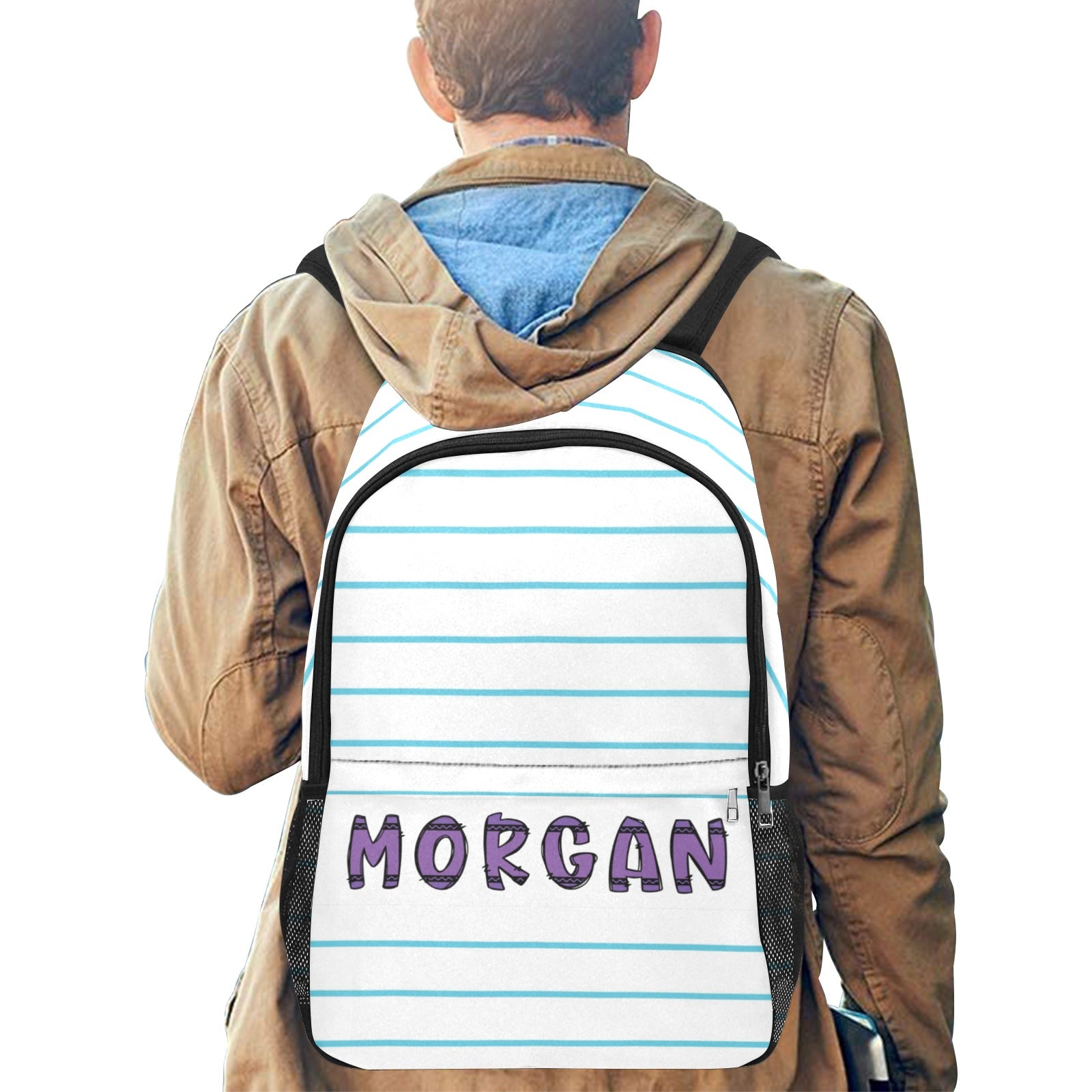 Write On: Personalized Lined Paper Crayon Backpack - Cranberry Lake Design Co.  #