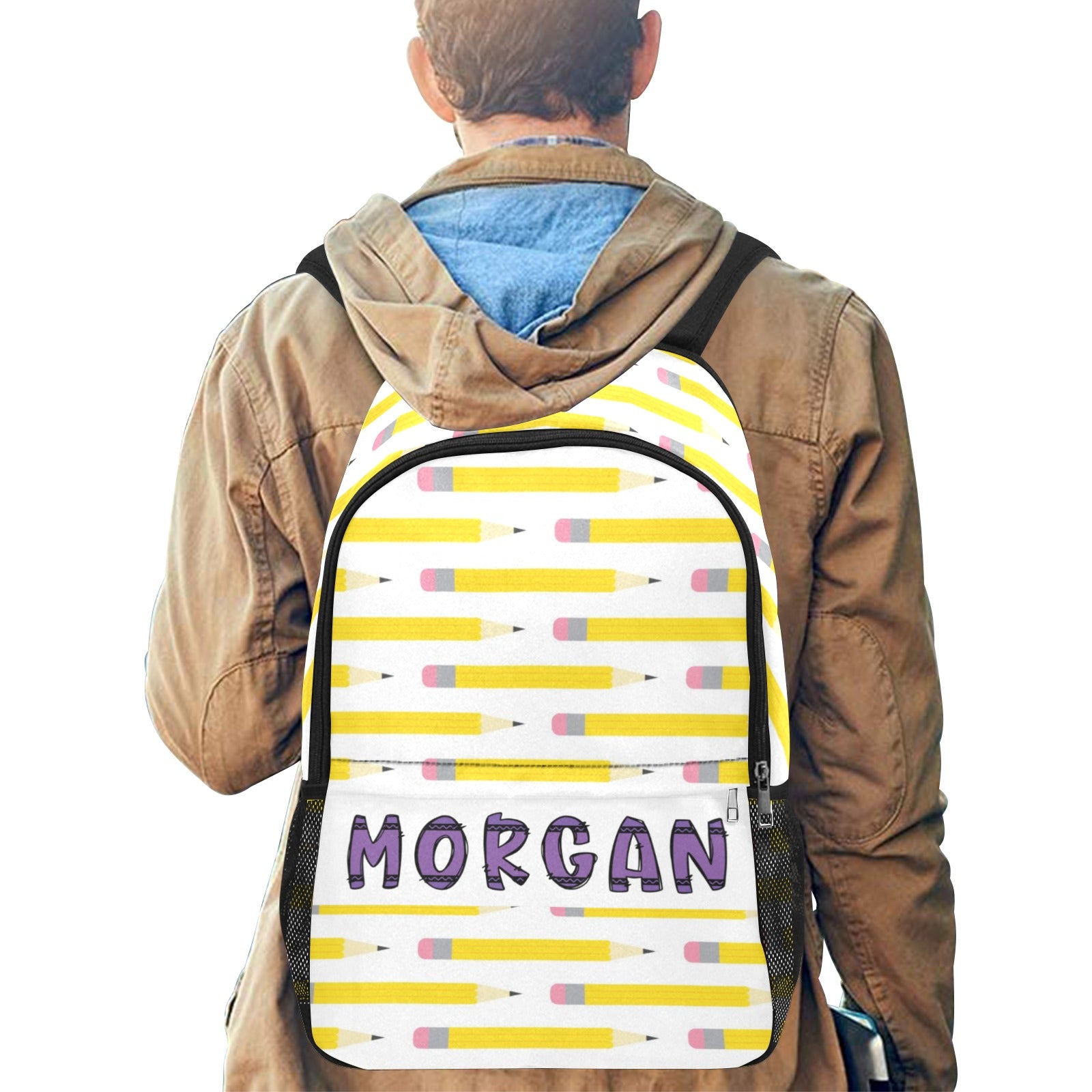 Personalized Back to School Kids Backpack Sharpen Your Style: Pencil Crayon Backpack - Cranberry Lake Design Co.  #