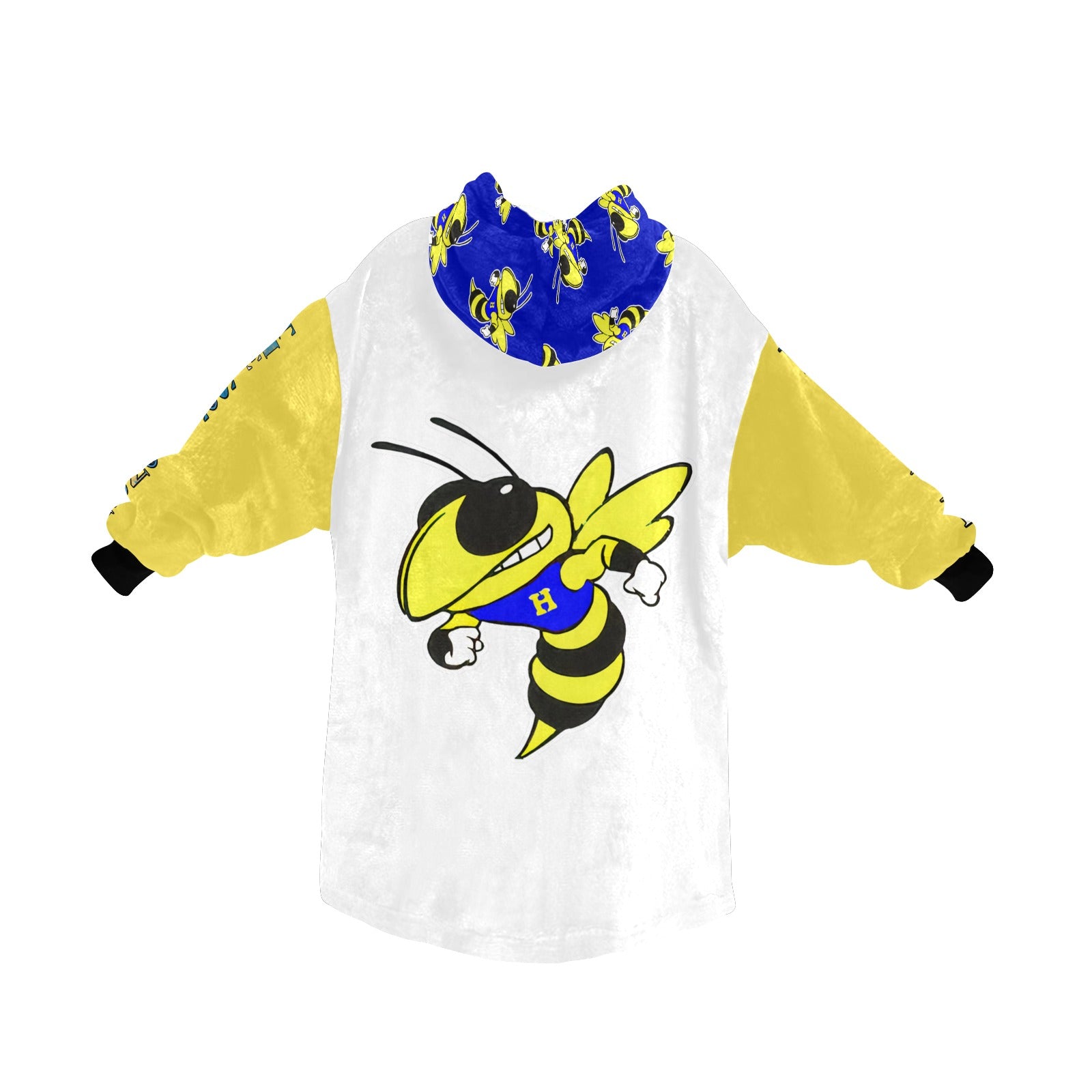 Harrison Hornets Plush Blanket Hoodie - Cranberry Lake Design Co.  #