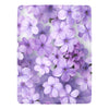 Lilac Floral Throw Blanket - Ultra-Soft 60x80 Fleece Blanket with Elegant Purple Lilac Design