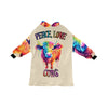 Peace Love Cows Blanket Hoodie for Women - Cranberry Lake Design Co.  #