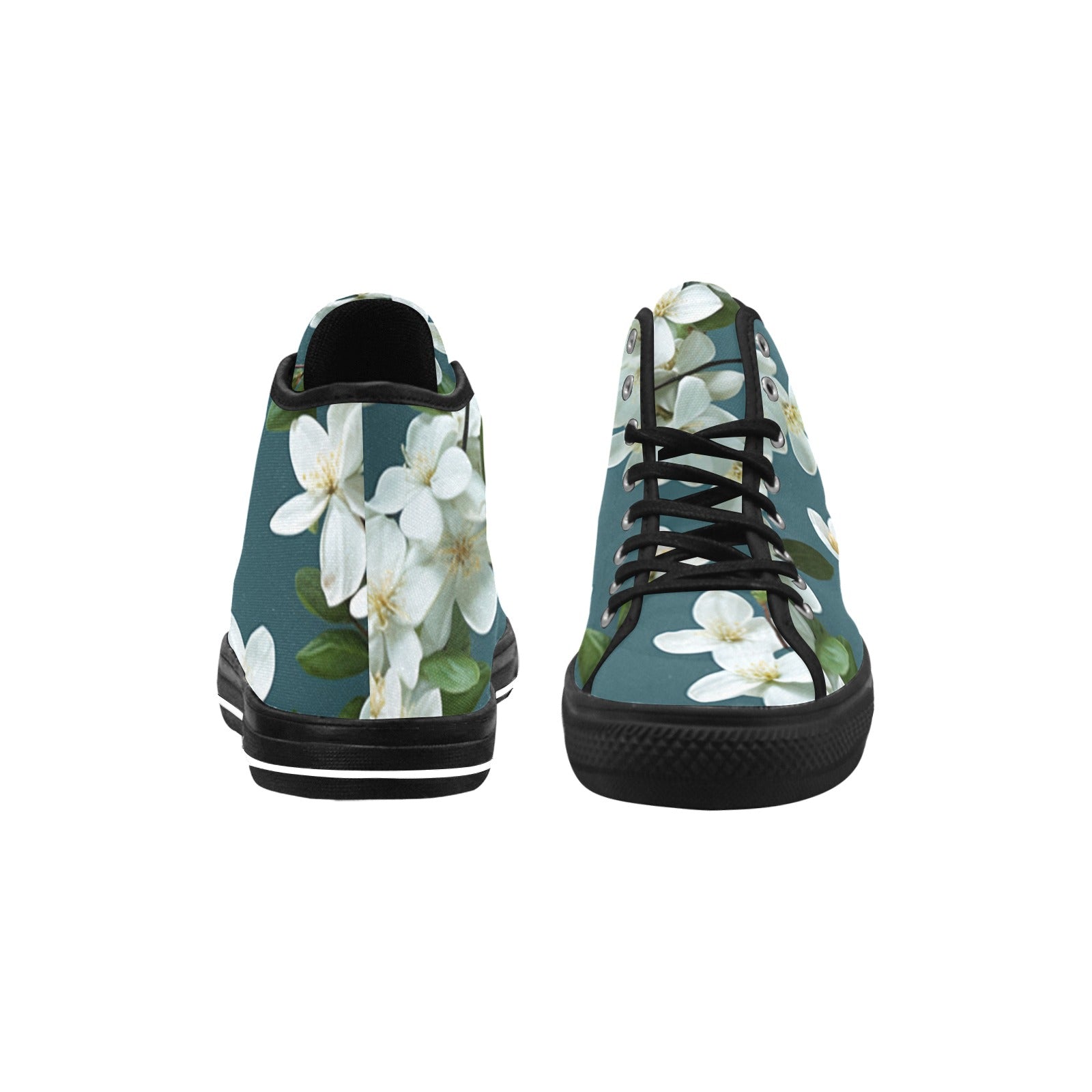 Cranberry Lake Designs Vancouver Floral High-Top Canvas Sneakers - Cranberry Lake Design Co.  #