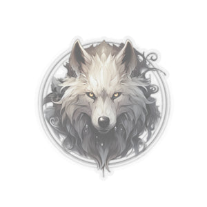 White Wolf Vinyl Sticker