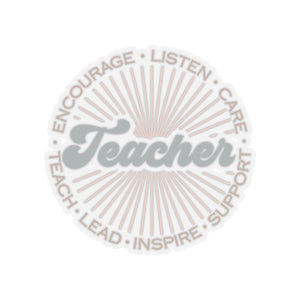 "Teach, Lead, Inspire" Motivational Sticker for Teachers back To School Gift