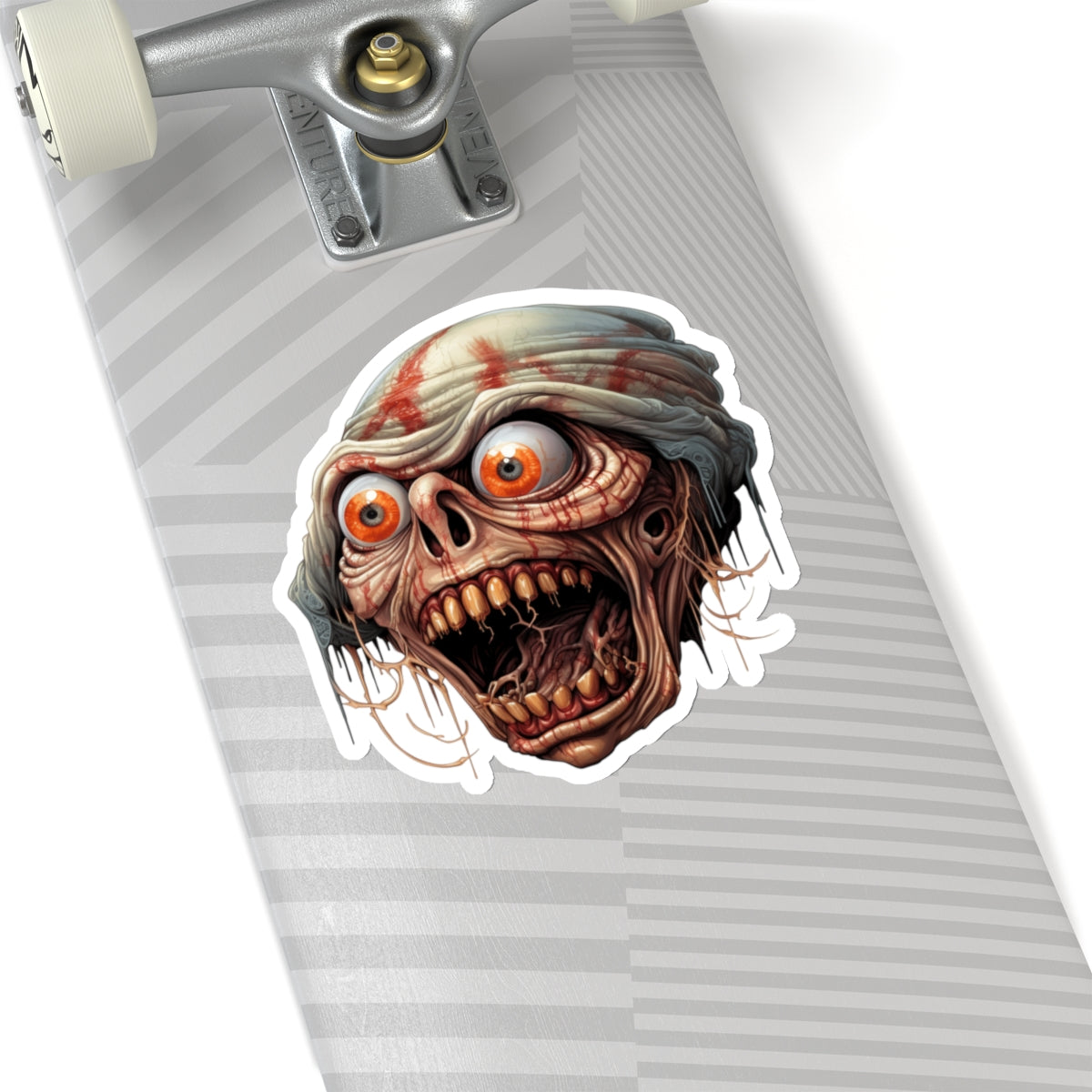 Creepy Zombie Man Horror Halloween Vinyl Sticker