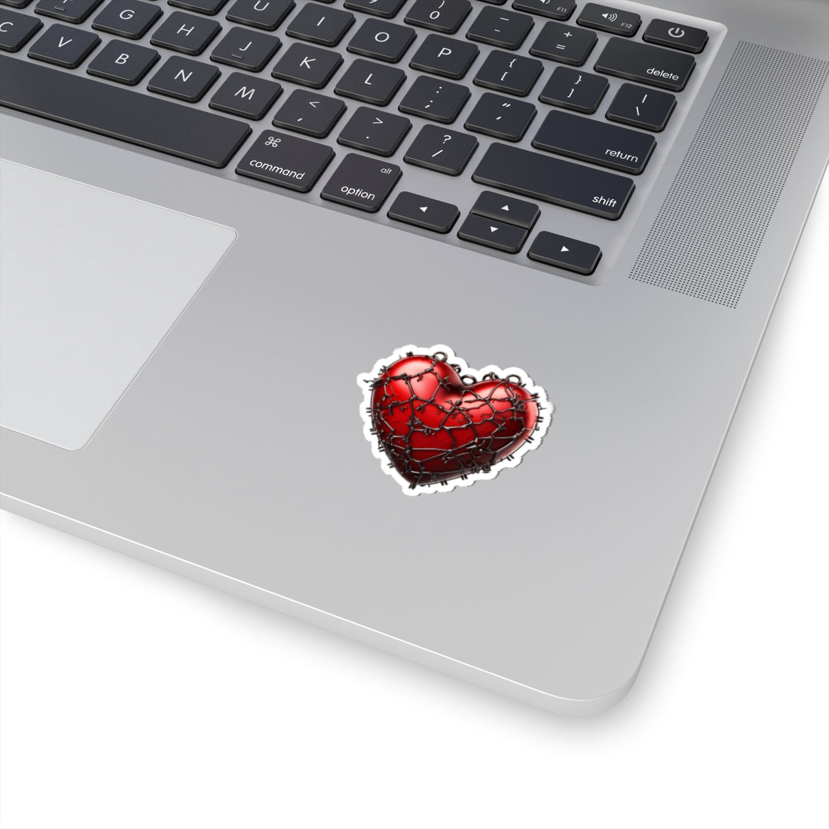 Red Heart Chains Vinyl Sticker